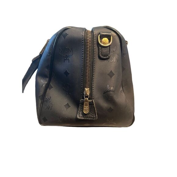 MCM Black Boston Monogram Handbag - Picture 14 of 16